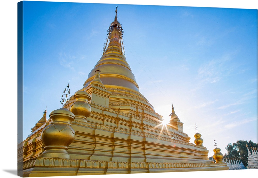 Kuthodaw Pagoda In Mandalay, Myanmar