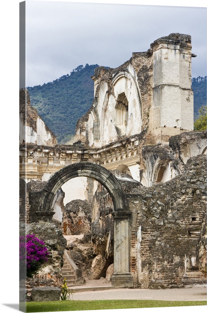 Central America, Guatemala, Antigua.  La Recoleccion Church of Antigua, one of the most impressive monuments in the City. ...