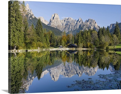 Lago Welsperg, Valle Del Canali In Pale Di San Martino, Dolomites, Italy