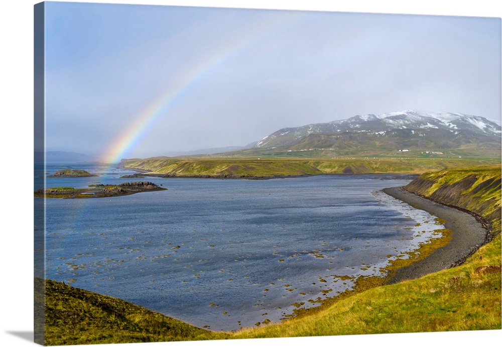 Landscape near Kroksfjordur. The Westfjords (Vestfirdir) in Iceland during late fall.