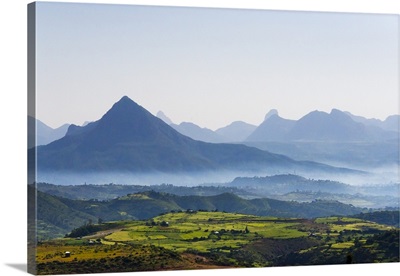 Landscape of mountain, between Aksum and Mekele, Ethiopia