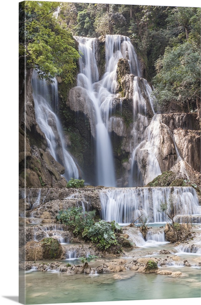 Laos, Luang Prabang, Tat Kuang Si Waterfall