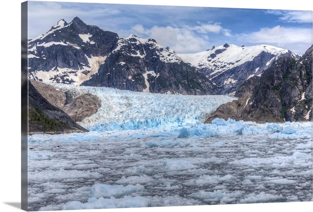 Le Conte Glacier, Southernmost Glacier in North America, S. E. Alaska near Petersburg, USA.