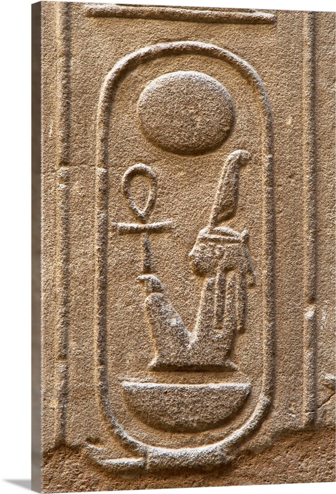 Maat, goddess of wisdom, justice and truth.  Royal protocol of Nebmaatre or Amenhotep III, Pharaoh of the Eighteenth Dynas...