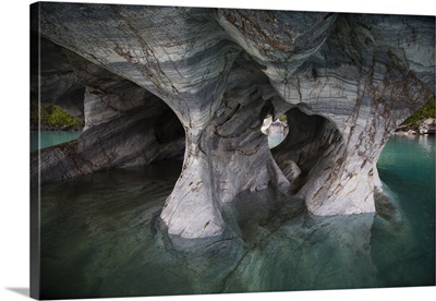 Marble caves, Lago Carrera, Patagonia, Chile