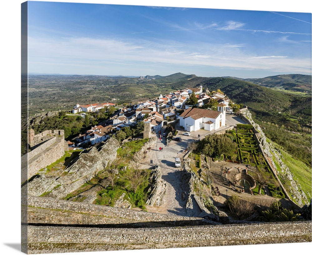 Marvao a famous medieval mountain village and tourist attraction in the Alentejo. Europe, Southern Europe, Portugal, Alent...