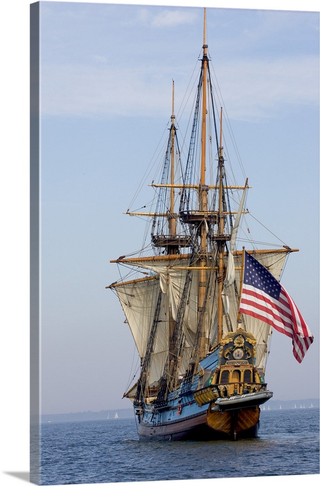 MARYLAND. USA. Tall ship the Kalmar Nyckel. Chesapeake Bay .