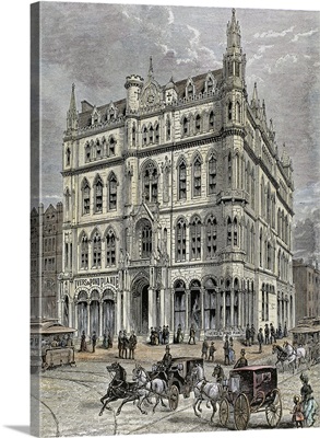 Masonic temple opened in 1867, Boston, Massachusetts