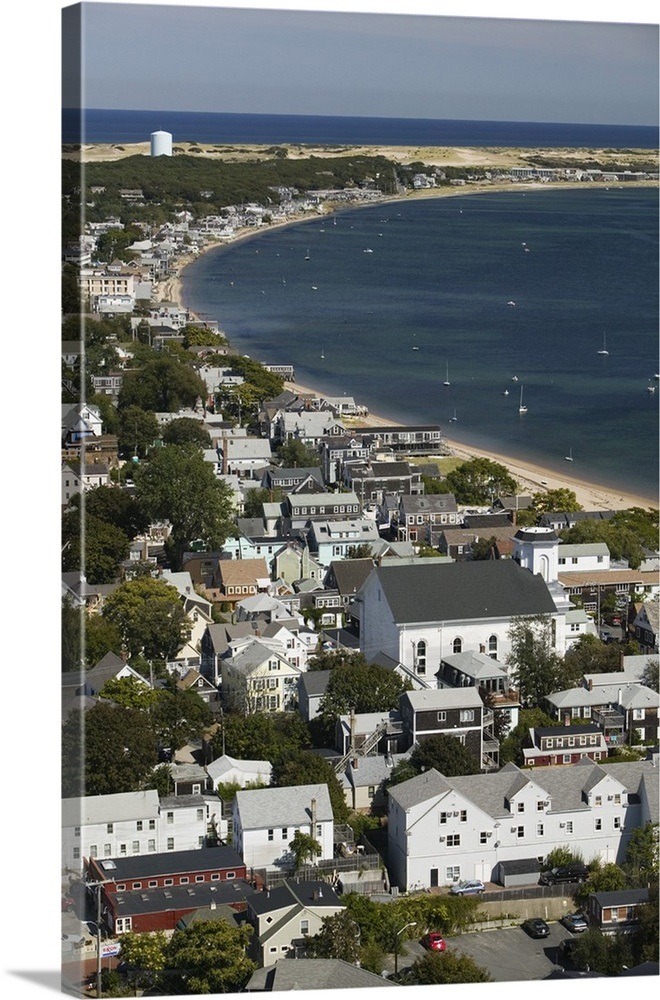 Massachusetts, Cape Cod: Provincetown, Town View Wall Art, Canvas ...