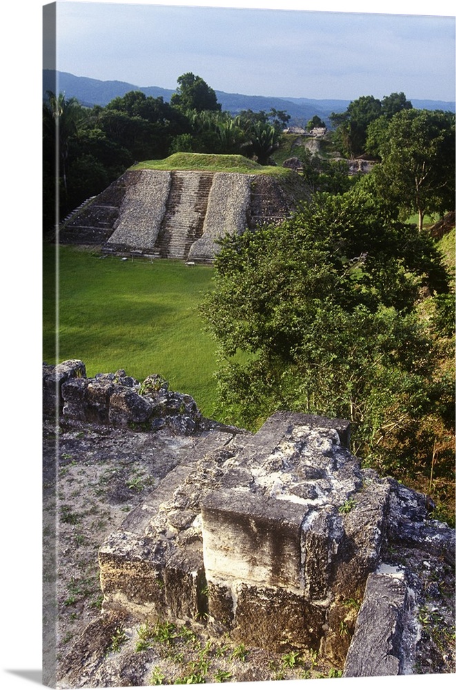 Mayan ruins at Altun Ha, Belize, Central America.