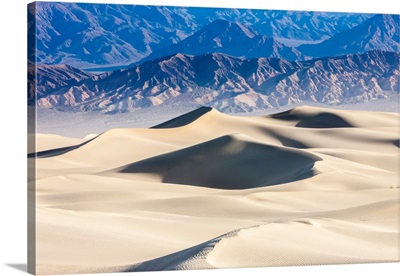 Mesquite Sand Dunes. Grapevine Mountains in the Background, Death Valley, California