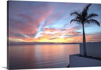 Mexico, Baja California Sur, La Ventana, Colorful Sunrise Over The Sea Of Cortez