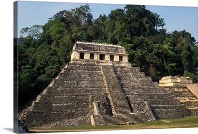 Mexico, Chiapas province, Palenque, Temple of the Inscriptions