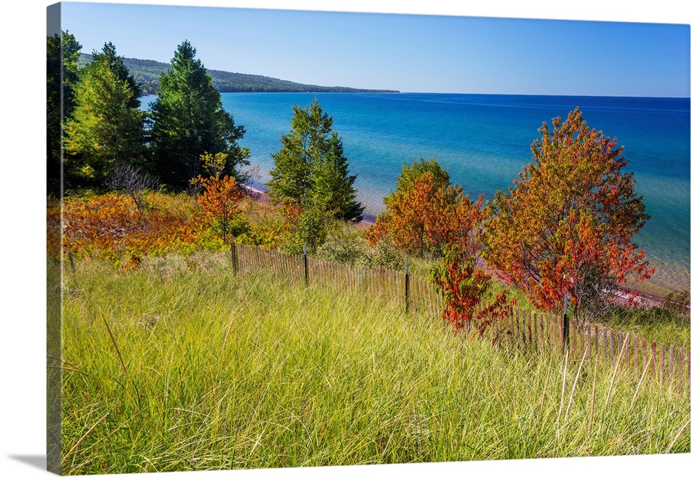 Michigan, Keweenaw Peninsula, Great Sand Bay, view of Lake Superior