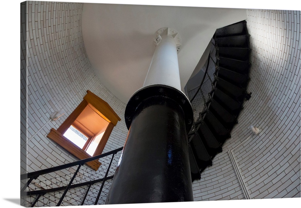 MN, Lake Superior North Shore, Split Rock Lighthouse, 1910, Light tower stairway