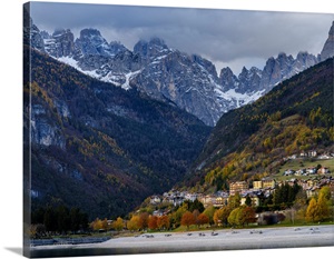 Molveno At Lago Di Molveno In The Brenta Dolomites, Italy, Trentino image thumbnail