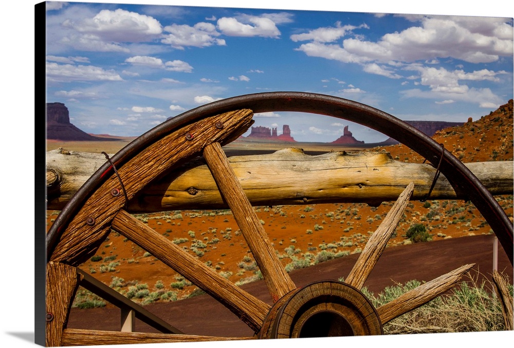 View of Monument Valley from venerable Goulding's Trading Post, Monument Valley Tribal Park of the Navajo Nation, AZ.