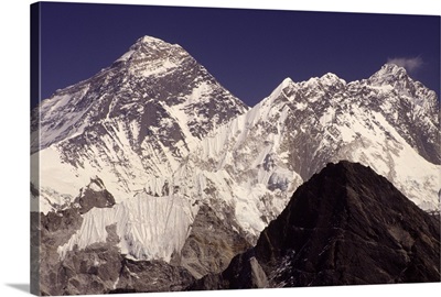Mount Everest seen from Gokyo Valley, Sagarnatha National Park, Nepal