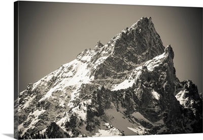 Mount Teewinot In Winter, Grand Teton National Park, Wyoming USA