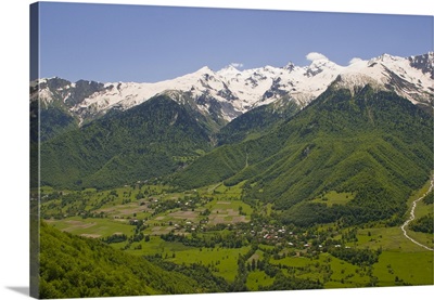 Mountain scenery of Svanetia, Georgia