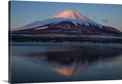 Mt. Fuji And Lake At Sunrise