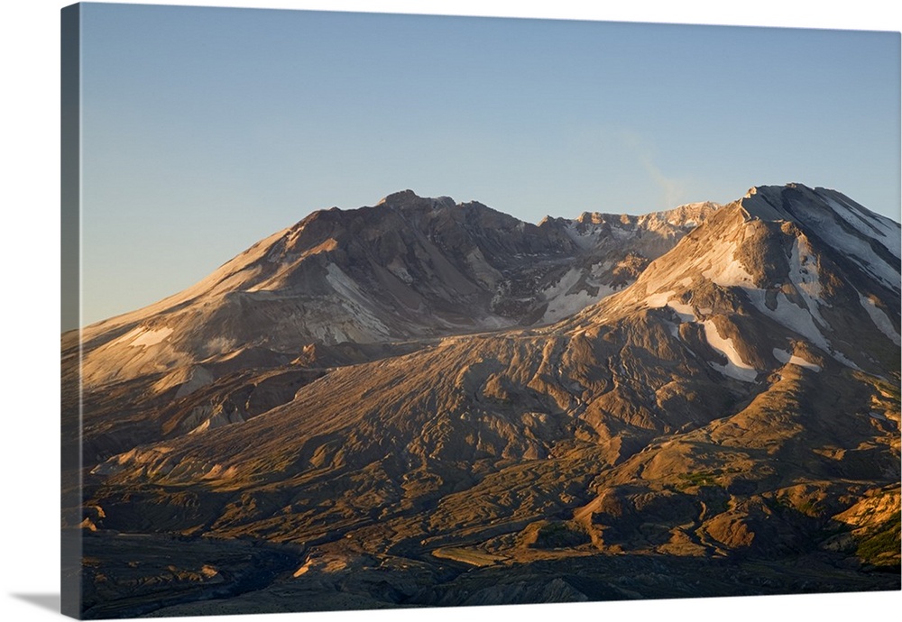 Washington, Mt. St. Helens crater with lava dome, view from Johnston Ridge.