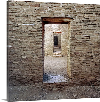 New Mexico, Doors at Pueblo Bonito in Chaco Canyon