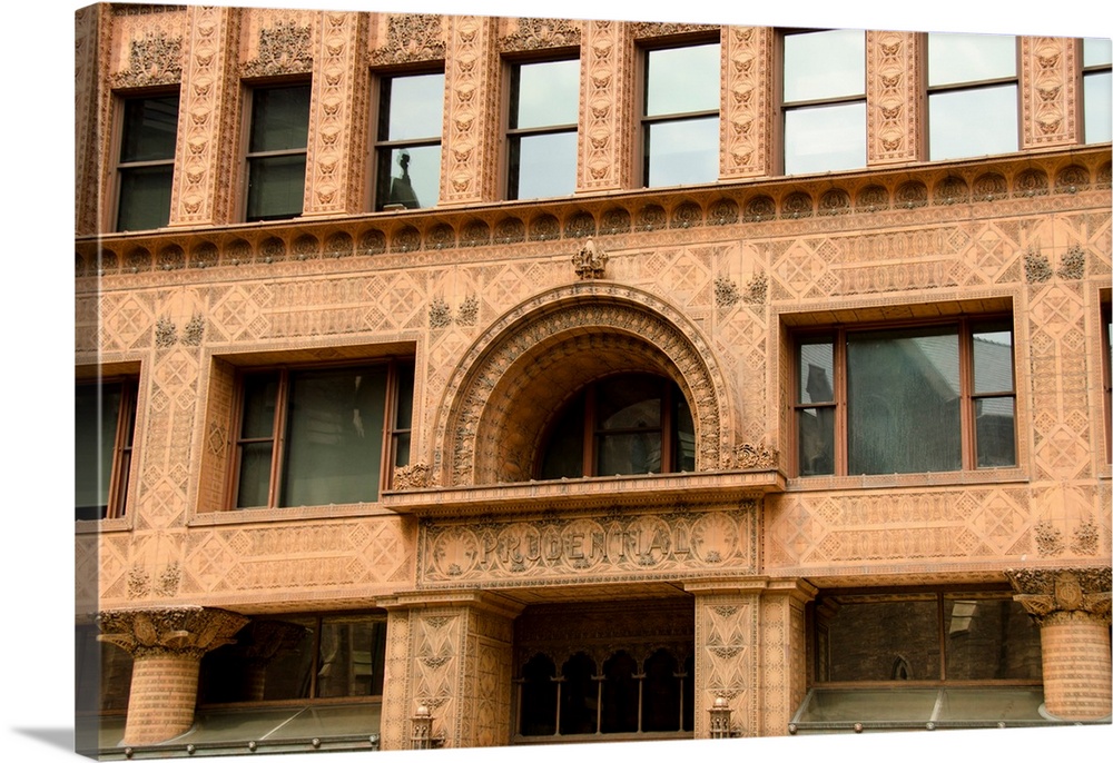 New York, Buffalo. Historic Guaranty Building c. 1894-95 (aka Prudential building), National Historic Landmark. Louis H. S...