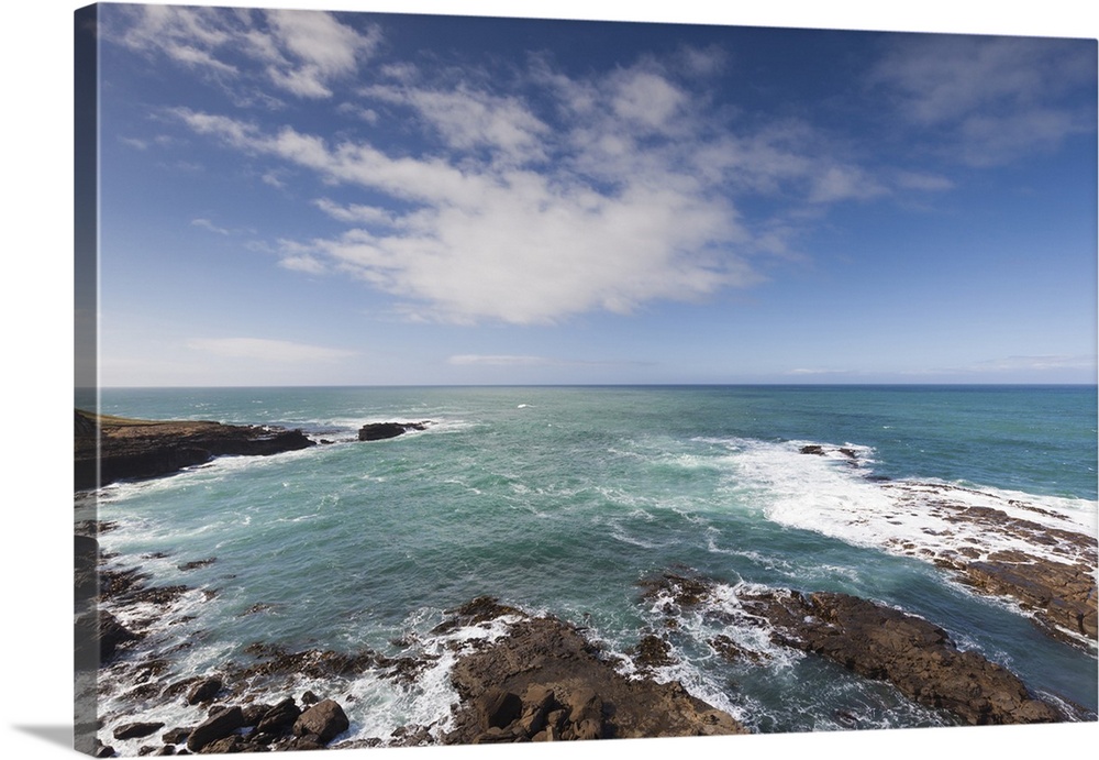 New Zealand, South Island, Southland, The Catlins, Slope Point, Southern-most point of the South Island of NZ, seascape