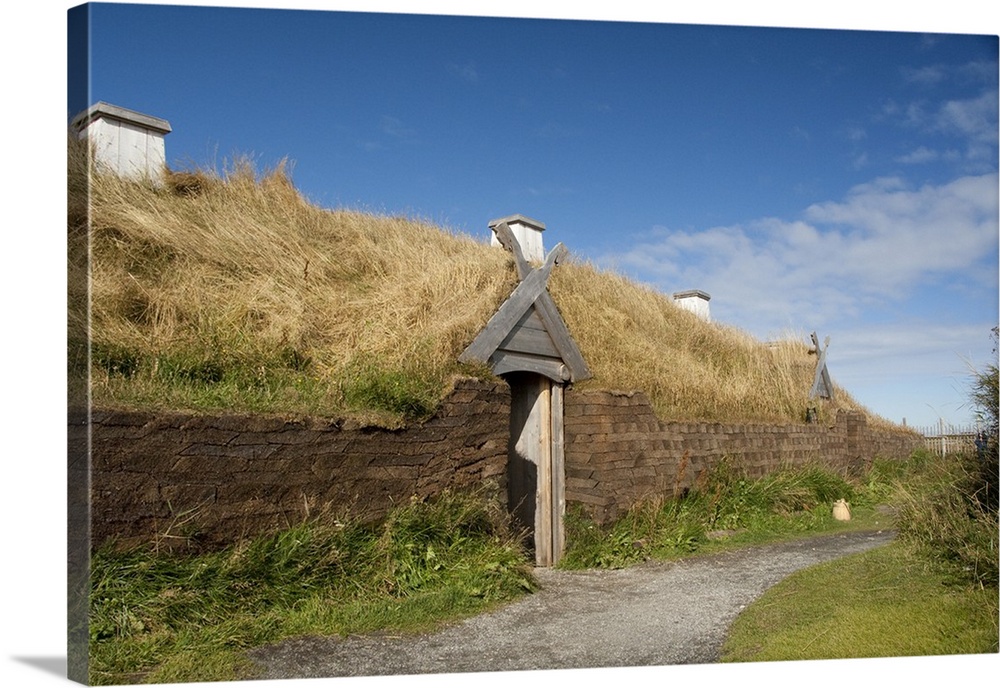 Canada, Newfoundland and Labrador, L'Anse Aux Meadows. Archaeological site of the only confirmed Norse village in North Am...