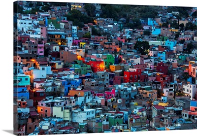 Night Lighting Of The City Of Guanajuato
