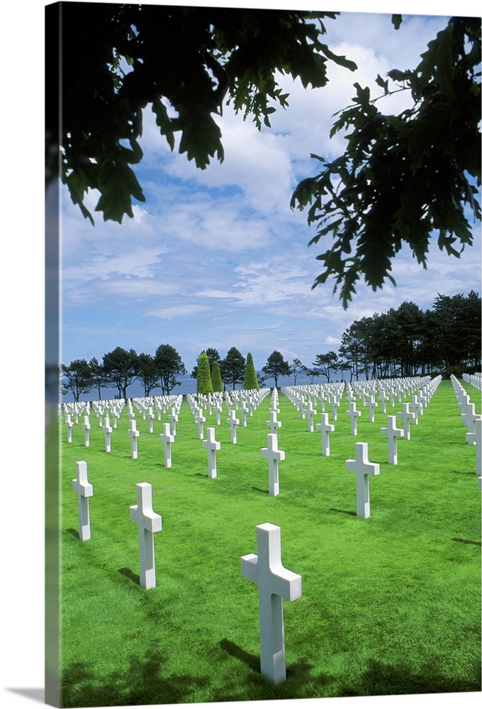 Normandy, France - Omaha Beach Memorial graphic.