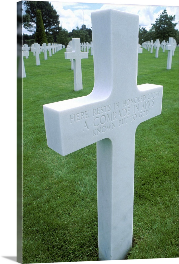 Normandy, France - Omaha Beach Memorial graphic.