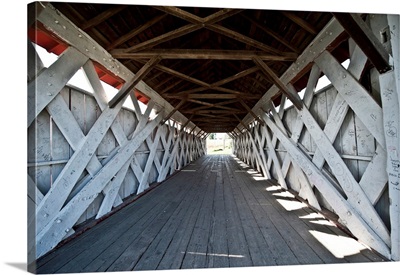 North America, USA, Iowa, St. Charles, Imes Covered Bridge