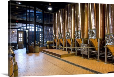 Nova Scotia, Halifax, Alexander Keith's Nova Scotia Brewery, copper tanks