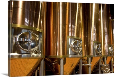 Nova Scotia, Halifax, Alexander Keith's Nova Scotia Brewery, copper tanks