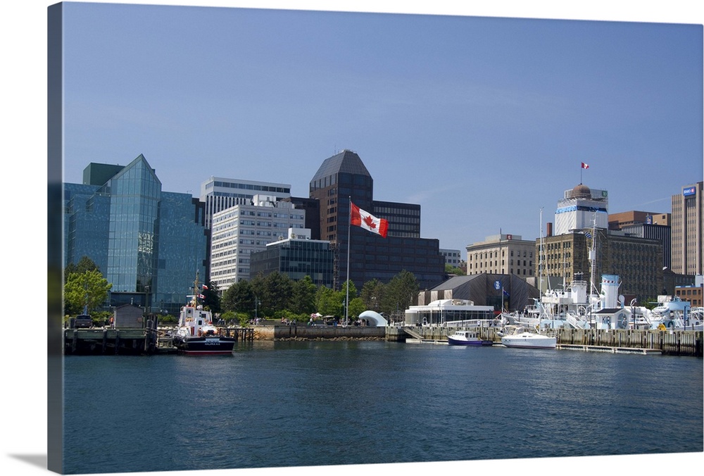 Canada, Nova Scotia, Halifax. City views of Halifax from the water.