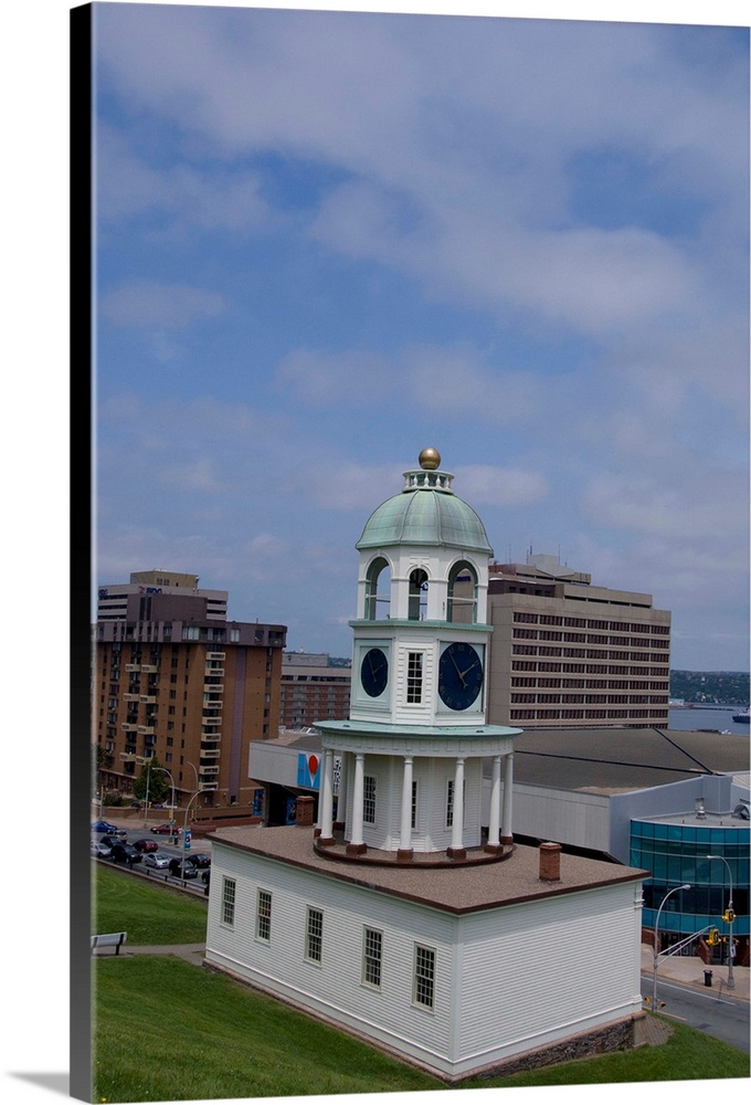 Canada, Nova Scotia, Halifax. Old Town Clock (circa 1803), city landmark located on Citadel Hill overlooking the waterfron...