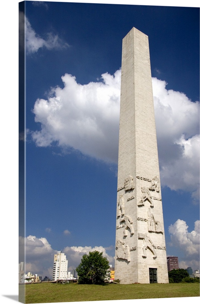 Obelisk monument to the Tenentes Revolt 1932 in Sao Paulo, Brazil.