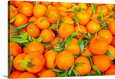 Oranges Displayed In Market In Shepherd's Bush, London, UK