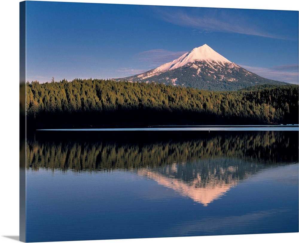 The dormant volcano, Mt McLoughlin, is at the south end of the Cascades Range of Oregon.