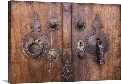 Ornate Door With Door Knockers