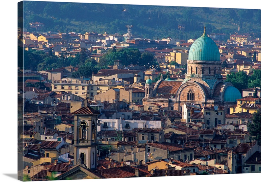 Overall view of Florence, Italy...roman, ancient, historical, landmark, europe, italy, travel, tourism, destination, itali...