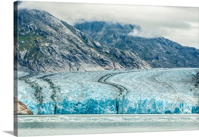 Overview Of Dawes Glacier, Endicott Arm, Alaska