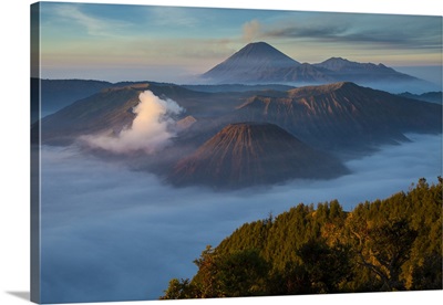 Overview Of Mt. Bromo And Mt. Merapi In Indonesia