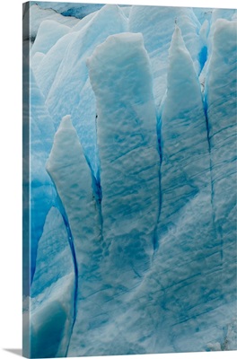 Pattern Of Blue Ice, Grey Glacier, Gray Lake, Torres Del Paine National Park, Chile
