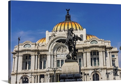 Pegasus Statue In Front Of Palacio De Bellas Artes, Mexico City, Mexico
