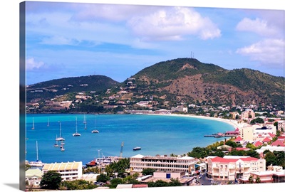 Philipsburg, capital of St. Maarten, Caribbean