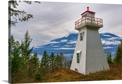 Pilot Bay Lighthouse at Pilot Bay Provincial Park, British Columbia, Canada