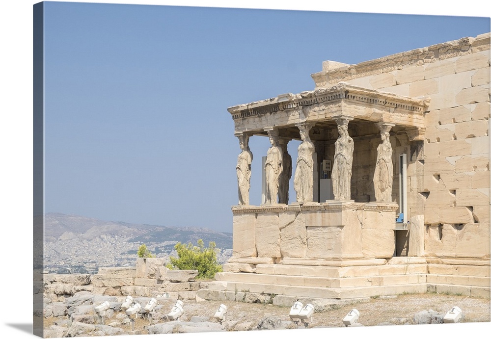 Porch of the Maidens, Erechtheion, Acropolis, Athens, Greece, Europe.